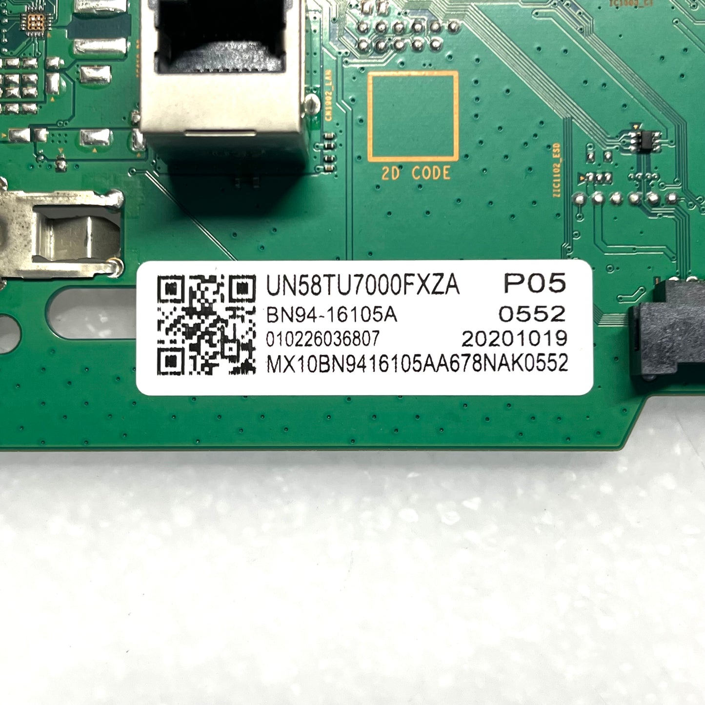 Samsung BN94-16105A Main Board for UN58TU7000FXZA (Version YA01)