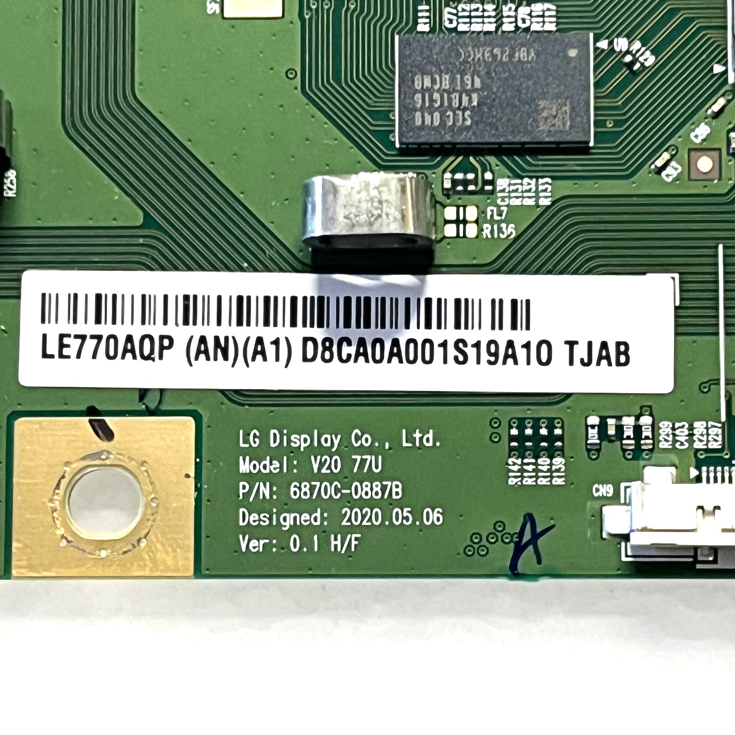 LE770AQP, 6870C-0887B, Sony T-Con Board | XBR-77A9G