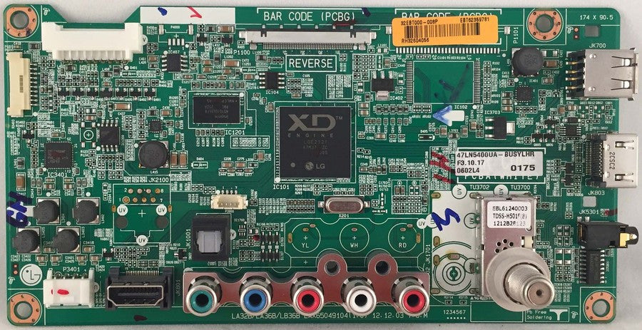 EBT62359732 (EAX65049105(1.1)) LG Main Board for 47LN5400-UA