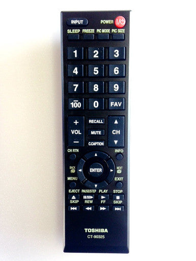 CT-90325 Original Toshiba Remote Control 40E200U, 40E200U1, 40FT1U, 46G310U, 50L2200U, 55HT1U