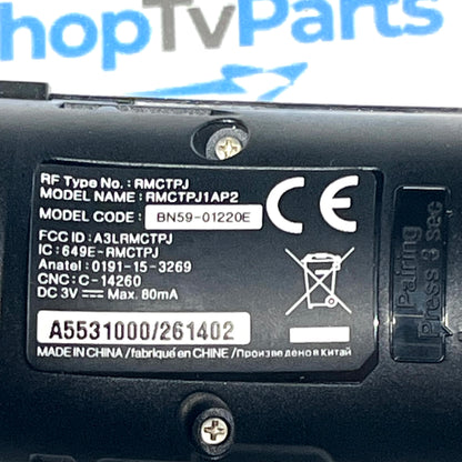 BN59-01220E Samsung Remote Control, RMCTPJ1AP2