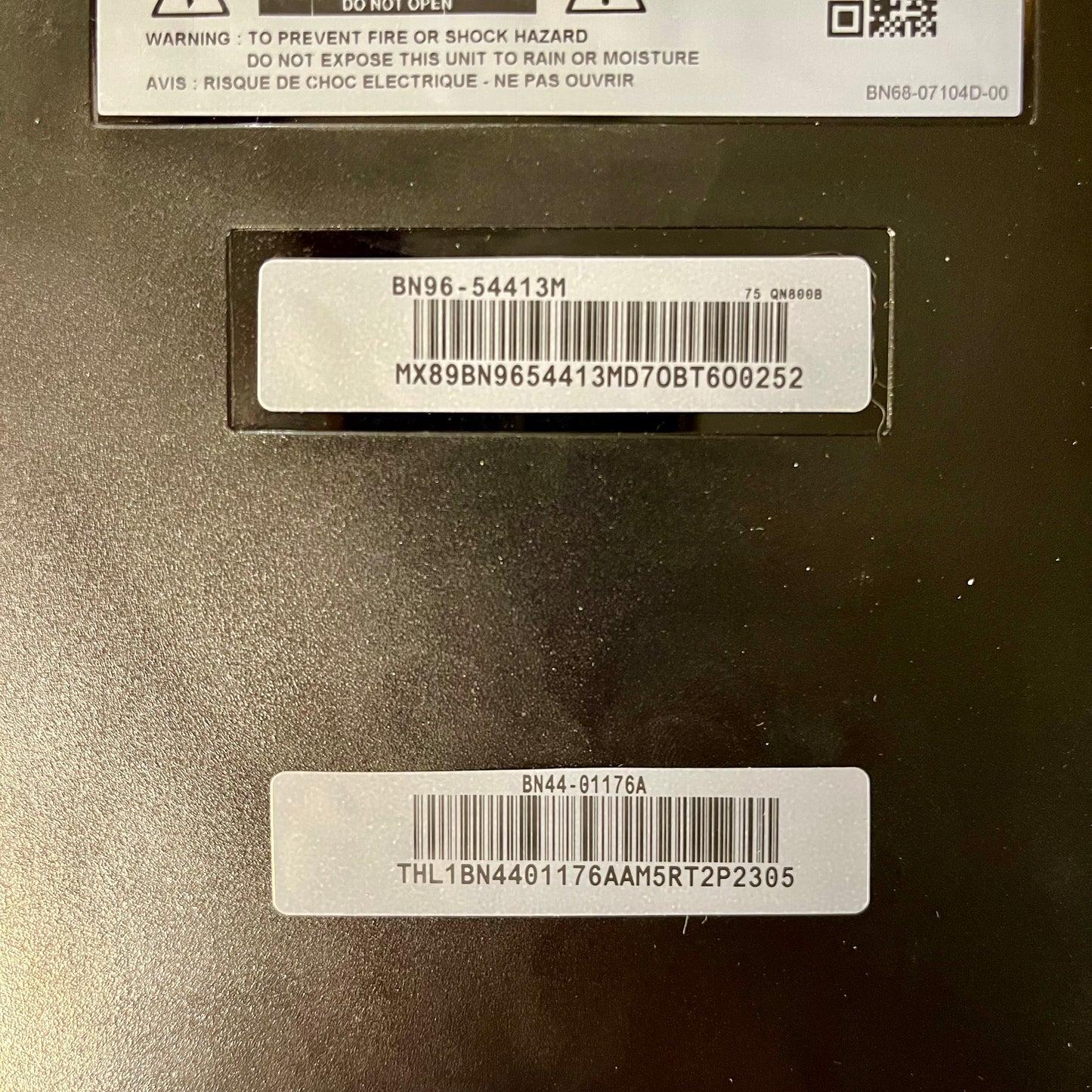 Samsung BN96-54413M One Connect Box SOC8002B QN75QN800BFXZA