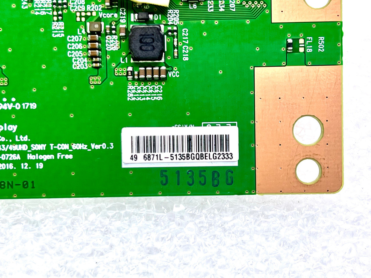 6871L-5135B Sony T-Con, KD-49X720E, KD-49X725E, KD-49X727E, KD-49X700E, KD-49X705E,