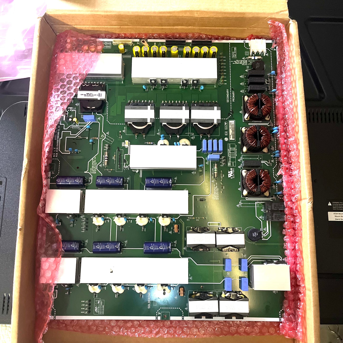 EBR35967901 LG Power Supply, EAX69799303, OLED83C2PUA